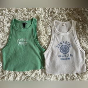Garage Cropped Tank Top Set